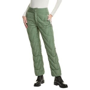 Khrisjoy Womens  Chevron Quilted Ski Pant, Green